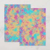 Spaß und farbenfrohe Party Einladung Card (Vorne/Hinten)