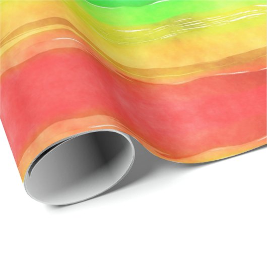 Spaß und farbenfrohe Regenbogenfarbe Geschenkpapier (Rolleneckpunkt)