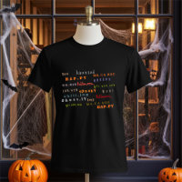 Spaß und farbenfrohe Typografie des Halloween-Geis