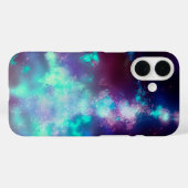 Spaß und farbenfrohe Universum iPhone 16 Clip Case (Rückseite (Horizontal))