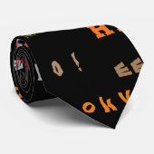 Spaß und farbenfrohe Weihnachtstypografie Hallowee Krawatte (Gerollt)