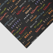 Spaß und farbenfrohe Weihnachtstypografie Hallowee Seidenpapier (Ausschnitt)