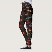 Spaß und farbenfroher Halloween Cobweb Holiday Spi Leggings (Links)