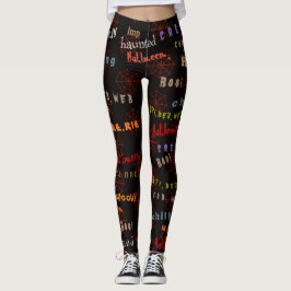 Spaß und farbenfroher Halloween Cobweb Holiday Spi Leggings