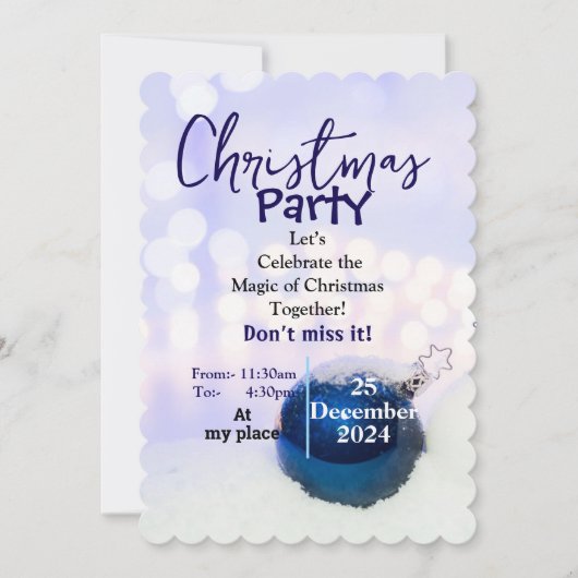 Spaß und Feiern Einladung (Vorderseite)