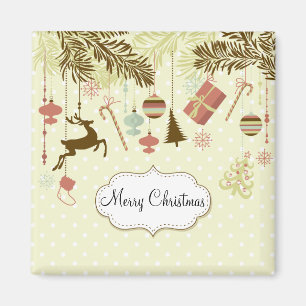 Spaß und festlicher Weihnachtsverzierungs-Magnet Magnet