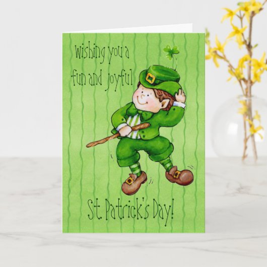 Spaß und Freude Karte (Gelbe Blume)