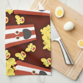 Spaß und frisches Film-Popcorn Geschirrtuch (Viertel Falte)