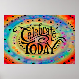 Spaß und fröhliche Feier heute Poster