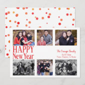 Spaß und fröhliche Orange Confetti (Vorne/Hinten)