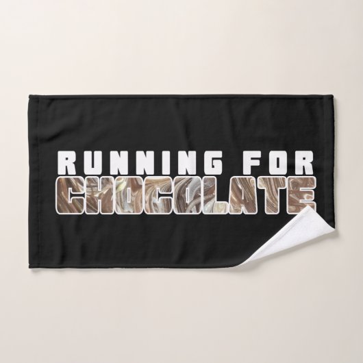 Spaß und Funky beim Design von Schokoladentexten Handtuch (Handtuch)