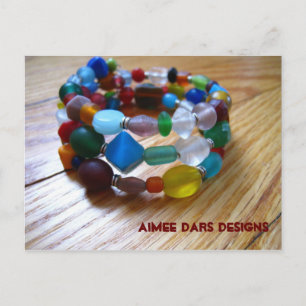 Spaß und Funky Bracelet Postkarte