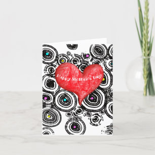 Spaß und Funky Mother Day Card Dankeskarte