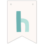 Spaß und Funky Typografie - Happy Oaster Wimpelkette (Dritte Fahne)