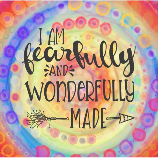 Spaß und Glück furchtbar und wunderbar gemacht Aufkleber (Vorderseite)