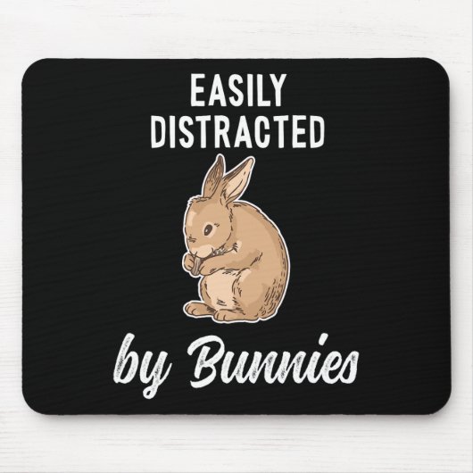 Spaß und glückliche Ostern Bunny und Kaninchen Mousepad (Vorne)