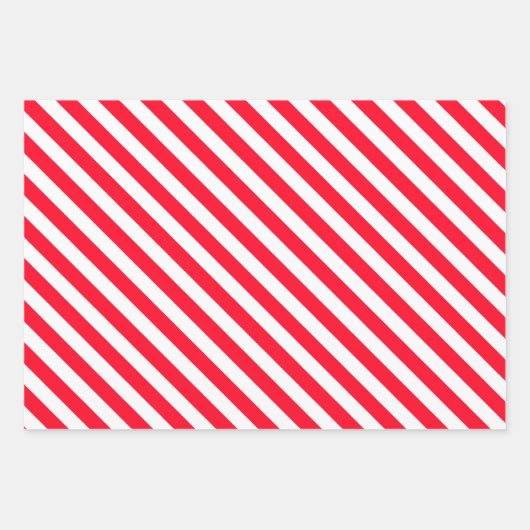 Spaß und hell rot und weiß geschenkpapier set (Vorderseite 3)