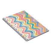 Spaß und Helle Hand Gezeichnet Zickzack Kunst Notizblock (Rechte Seite)