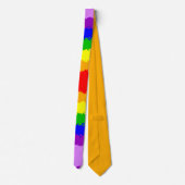 Spaß und helle Regenbogen-Krawatte Krawatte (Rückseite)