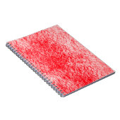 Spaß und helles Rot-Notebook Notizblock (Rechte Seite)