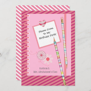 Spaß und Hübscher Klassenkamerad/Schule Einladung