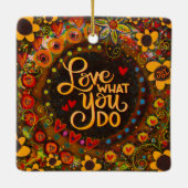 Spaß und Inspirierend Lebensstiziffer-Inspiritivit Keramikornament (Rückseite)