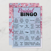 Spaß und interaktives Brautparty Bingo Card Game Einladung (Vorne/Hinten)