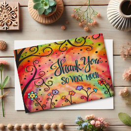 Spaß und Karrierefrei Vielen Dank Karte