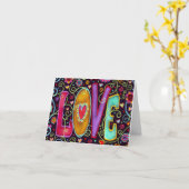 Spaß und Kokette LIEBE Karte (Gelbe Blume)