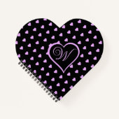 Spaß und Kokette rosa Herzen Personalisiert Notizblock (Vorderseite)