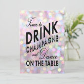 Spaß und Kokette Verlobung Einladung (Stehend Vorderseite)