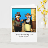 Spaß und Lachen Grußkarte Karte (Gelbe Blume)