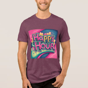 Spaß und lebhaftes Party T-Shirt Tri-Blend Shirt