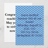 Spaß und leuchtendes Quadrat-Muster Einladung (Vorne/Hinten)