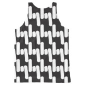 Spaß und moderne schwarz-weiße Tank Top (Rückseite)