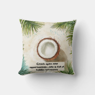 Spaß und Motivierend Coconut Druckkissen Kissen