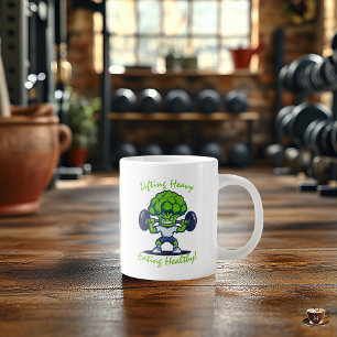 Spaß und Motivierend Fitness Tasse - Strong Brocco