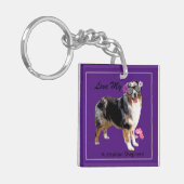 Spaß und Niedliche Liebe Meine Aussie Schlüsselanhänger (Vorderseite links)