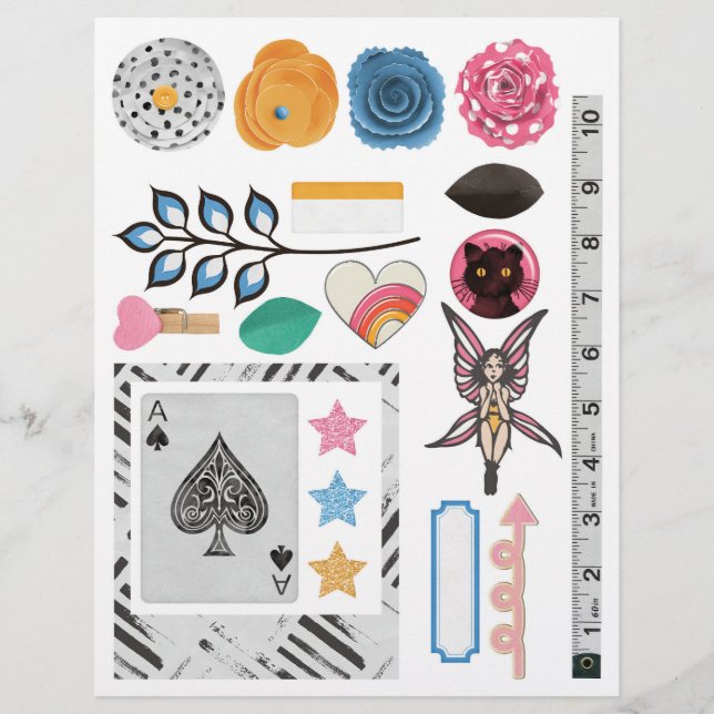 Spaß und Niedliche Sammlung von Ephemera für Paper (Vorderseite)