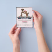 Spaß und Niedlicher Hund Flyer mit Adorable Hunde (Gruppe)