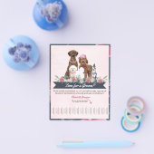 Spaß und Niedlicher Hund Flyer mit Adorable Hunde (Einzeln)