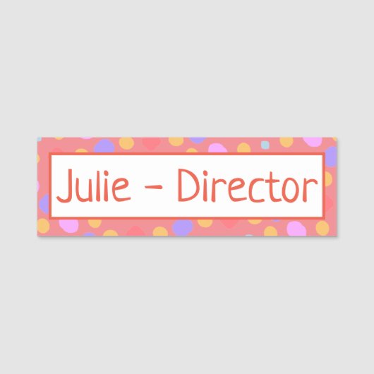 Spaß und Personalisiert Namensschild (Vorderseite)