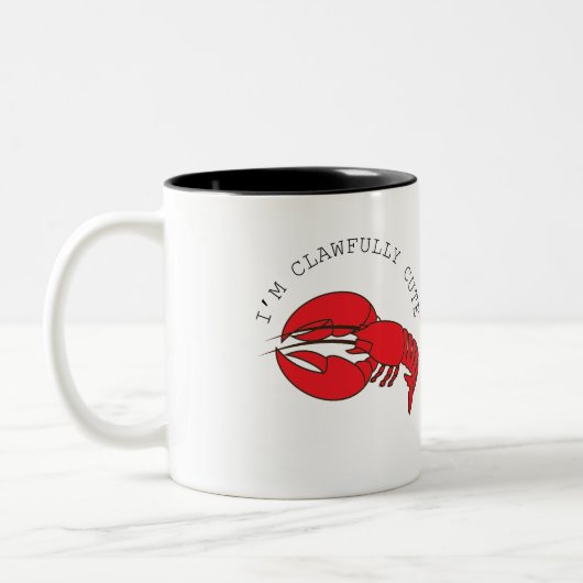 Spaß und Quirky-Hummer Zweifarbige Tasse (Links)