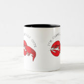 Spaß und Quirky-Hummer Zweifarbige Tasse (Mittel)