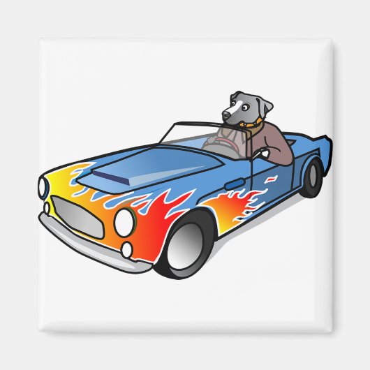 Spaß und Spaß, Autocharakter. Magnet (Vorne)