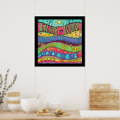 Spaß und Spaß genießen heute Angebot Klasse Poster (Küche)