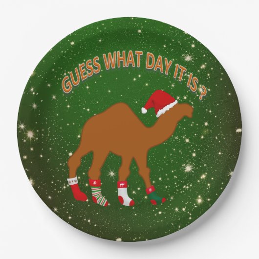 Spaß und Spaß Weihnachten Pappteller (Vorderseite)