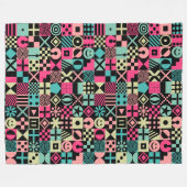 Spaß und Spiele Fleecedecke (Vorderseite (Horizontal))