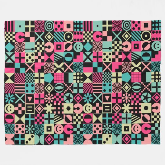 Spaß und Spiele Fleecedecke (Vorderseite (Horizontal))