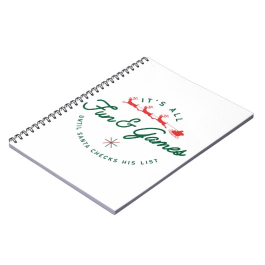 Spaß und Spiele Notizblock (Linke Seite)